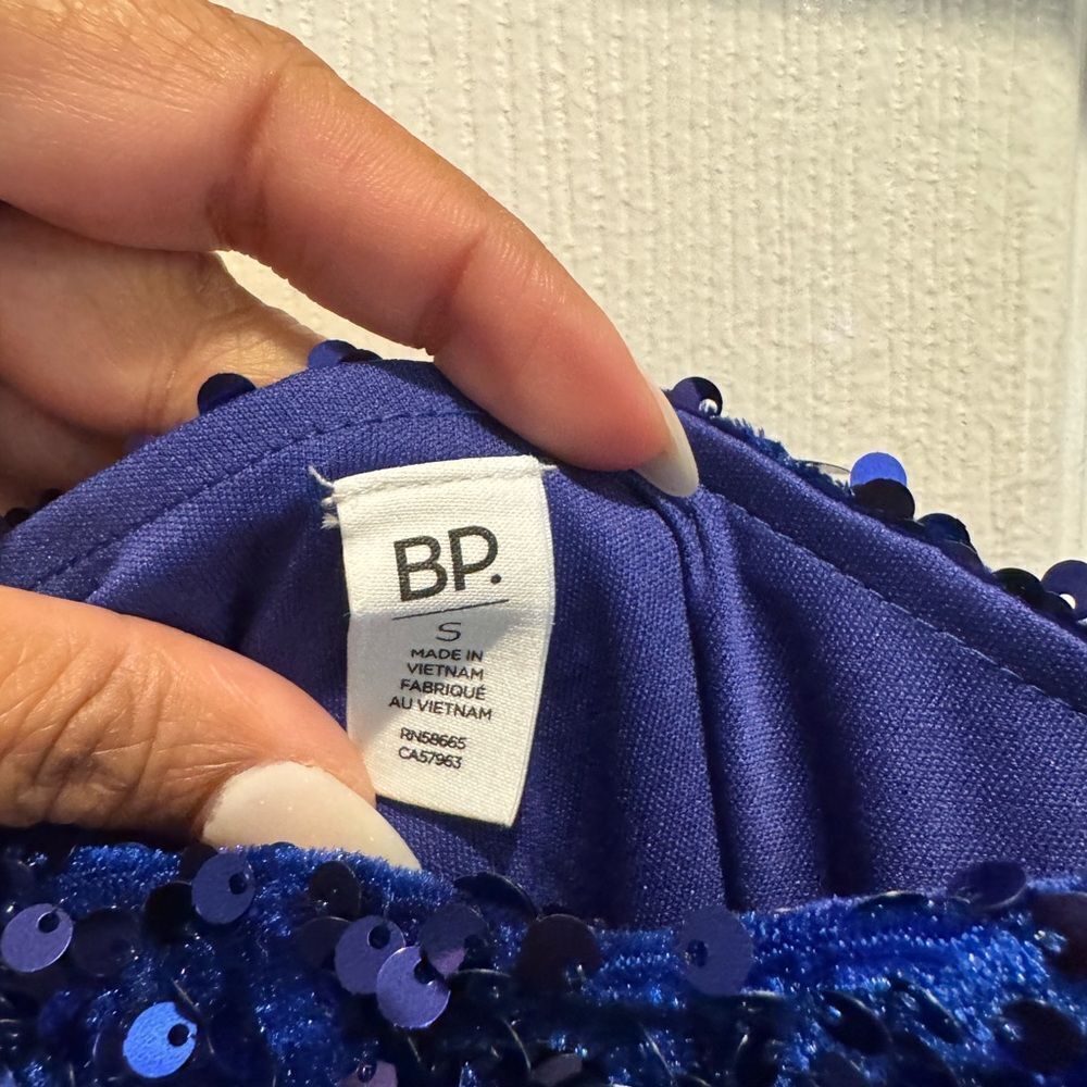 BP Night Out Sequin Sapphire blue Camisole Dress in size small - Picture 9 of 10